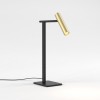 Lampe à poser Leda Desk structure noire mat / abat-jour or mat - Astro Lighting - Valente Design