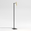 Lampadaire Leda Floor structure noir mat / abat-jour or mat - Astro Lighting Valente Design -
