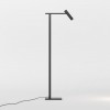 Lampadaire Leda Floor structure noir mat / abat-jour noir mat - Astro Lighting Valente Design - de profil