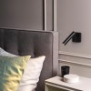 Applique Leda Single structure noir mat / abat-jour noir mat - Astro Lighting - Valente Design - en tête de lit