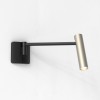 Applique Leda Swing Arm - structure noir mat / abat-jour nickel mat - Astro Lighting - Valente Design