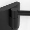 Applique Leda Swing Arm - structure noir mat / abat-jour noir mat - Astro Lighting - Valente Design - détail patère