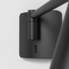 Applique Leda Swing Arm - structure noir mat / abat-jour noir mat - Astro Lighting - Valente Design - bras orientable