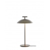Lampe Mini Geen-A Plug version bronze - Kartell - Valente Design - éclairée