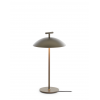 Lampe Mini Geen-A Plug version bronze - Kartell - Valente Design - éclairée - de côté