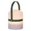 Lampe de table sans fil LITTLE JOE vert - Lucide - Valente Design - éclairée