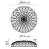 Dimension Plafonnier Skynest C Flos - Valente Design