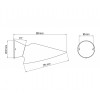 Dimension applique Plume DCW Editions - Valente Design