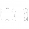 Dimension applique LIGHT ME TENDER HORIZONTAL DCW Editions - Valente Design