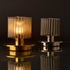 Lampes sans fil In The Sun Table corps or / maille or et corps argent / maille argent - DCW Editions - Valente Design