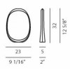  Lampe de table Anisha Piccola foscarini dimensions plan