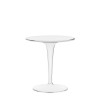 Table basse Tip Top de Kartell, création Philippe Starck et Eugeni Quitllet - plateau cristal - Valentedesign.com