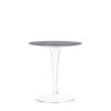 Table basse Tip Top de Kartell, création Philippe Starck et Eugeni Quitllet - plateau noir - Valentedesign.com