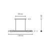 Dimension Suspension Org Pendant Horizontal 130 DCW Editions - Valente Desig