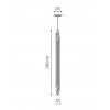 Dimension Suspension Org Pendant Vertical 200 DCW Editions - Valente Design