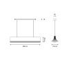 Dimension suspension Respiro Pendant 900 - DCW Editions - Valente Design