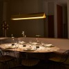 Suspension Respiro Pendant 1200 or/or - DCW Editions - Valente Design éclairée au dessus de table salle à manger