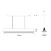 Dimension suspension Respiro Pendant 1200 - DCW Editions - Valente Design