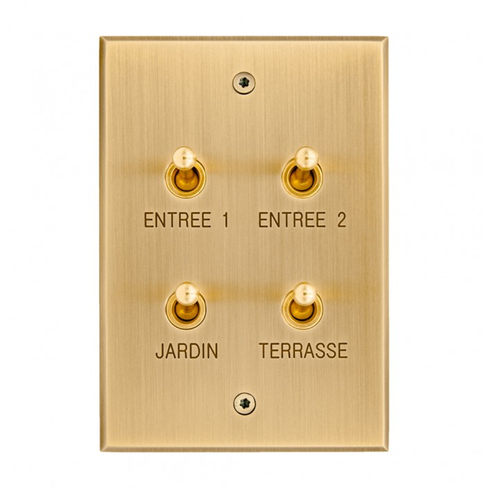 Plaque rectangulaire 4 Va & Vient...