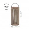 Dimension lanterne ROP&STRIP solaire et rechargeable - Les Jardins - Valente Design