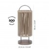 Dimension lampe ROP&STRIP solaire et rechargeable - Les Jardins - Valente Design