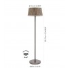 Dimension Lampadaire ROP&STRIP réglable - Les Jardins - Valente Design
