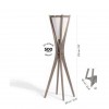 Dimension Lampadaire solaire Selva - Les Jardins - Valente Design