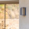 Applique murale TECKALU - Duratek et aluminium noir - Les jardins - Valente Design - sur terrasse éteinte