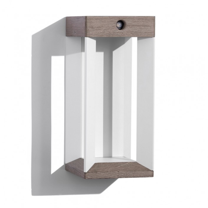Applique murale TECKALU - Duratek et aluminium blanc - Les jardins - Valente Design