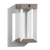 Applique murale TECKALU - Duratek et aluminium blanc - Les jardins - Valente Design