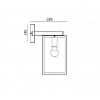 Dimension applique murale Lofoten sur bras vers le bas Norlys-Valente Design