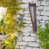 Applique torche solaire TINKA corten - Les Jardins - Valente Design - éteinte et posée en applique murale