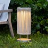 Lampe ROP&STRIP solaire et rechargeable - Les Jardins - Valente Design - éclairée sur pelouse