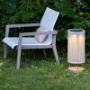 Lampe ROP&STRIP solaire et rechargeable - Les Jardins - Valente Design - éclairée dans jardin