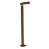 Borne Kobra solaire et rechargeable corten - Les Jardins - Valente Design