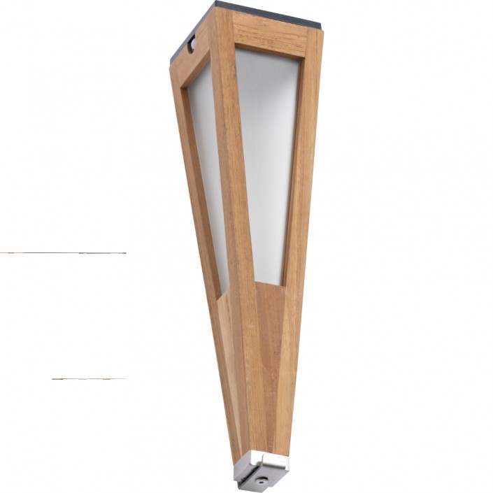 Applique torche solaire TECKA Teck - Les Jardins - Valente Design