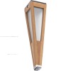 Applique torche solaire TECKA Teck - Les Jardins - Valente Design