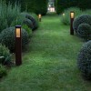 Bornes solaires TRADITION 90cm - Les Jardins - Valente Design - éclairée de nuit