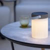 Table basse lumineuse solaire JET STREAM gris espace HPL - Les Jardins - Valente Design - détails
