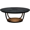 Table basse lumineuse solaire JET STREAM gris espace HPL - Les Jardins - Valente Design - éclairée