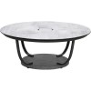 Table basse lumineuse solaire JET STREAM gris espace HPL - Les Jardins - Valente Design