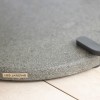 Table basse lumineuse solaire JET STREAM gris espace HPL - Les Jardins - Valente Design - détail granite