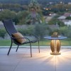 Table basse lumineuse solaire PASTEK - Les Jardins - Valente Design - éclairée sur terrasse