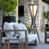 Lampadaire solaire Selva - Les Jardins - Valente Design - éclairé