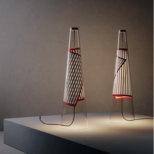 Lampes à poser Cono di Luce rouge - Lodes - Valente Design