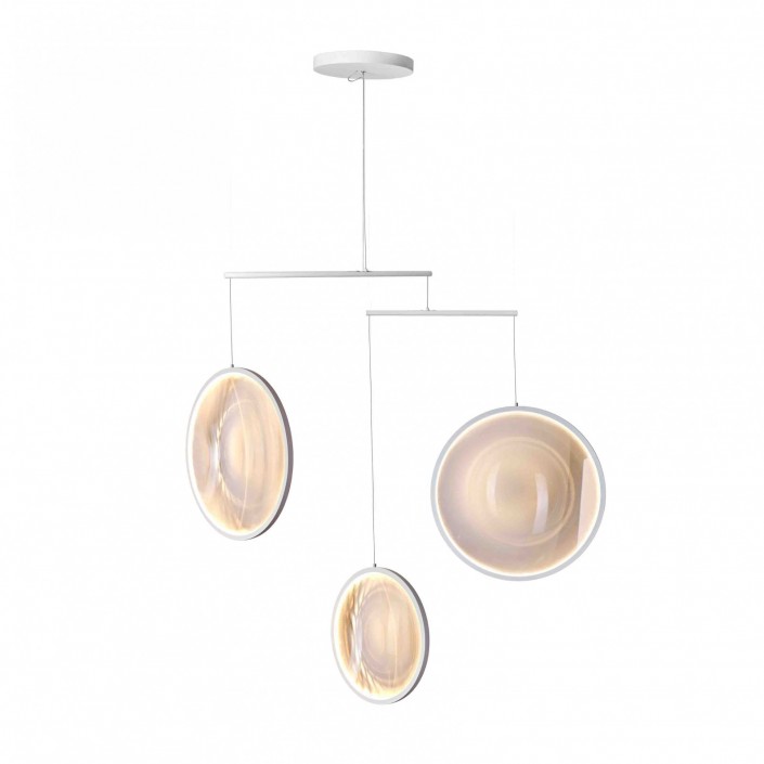 Suspension FOCUS x3 blanc DCW Editions - Valente Design