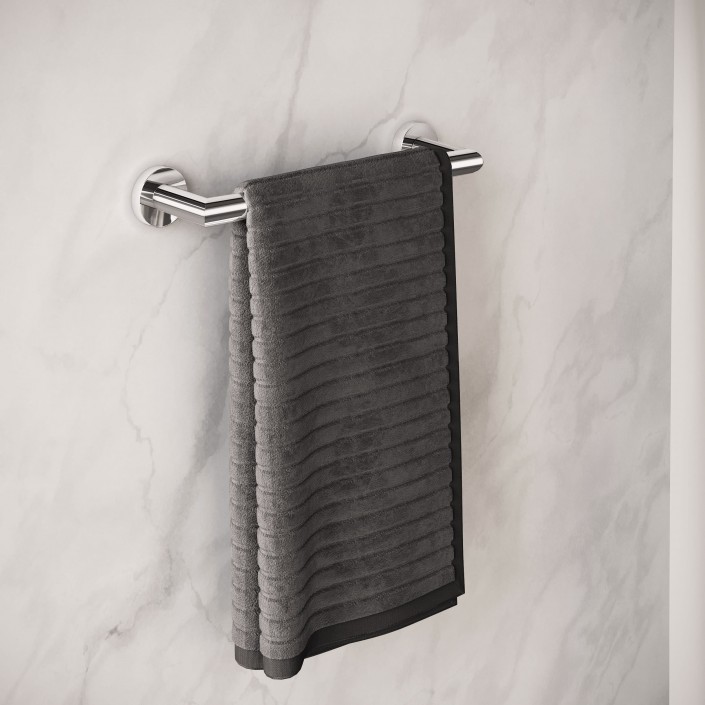 Porte serviettes KUBIC COOL 30 cm Pom d'Or - Valente Design - dans salle de bain