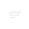 Dimension Porte serviettes KUBIC COOL 40 cm Pom d'Or - Valente Design