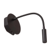 Applique liseuse JOLIJN avec flexible sans fil rechargeable noir - Lucide - Valente Design - éteinte