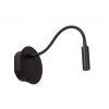 Applique liseuse JOLIJN avec flexible sans fil rechargeable noir - Lucide - Valente Design